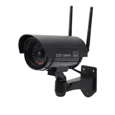 RDC® Kültéri ál-biztonsági kamera, Villogó piros LED-del, forgatható és dönthető tartóval, fekete