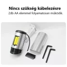 RDC® Kültéri ál-biztonsági kamera, Villogó piros LED-del, forgatható és dönthető tartóval, fekete