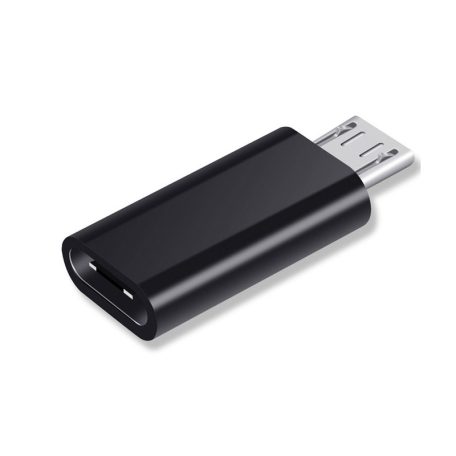 OTG átalakitó adapter (USB-C->MicroUSB), Fekete