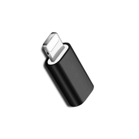 OTG átalakitó adapter (USB-C->Lightning), fekete