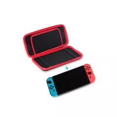   Játékkonzol Hordozó Táska, Nintendo Switch/Lite és memóriakártyák tárolásához, fekete-piros