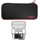 Játékkonzol Hordozó Táska, Nintendo Switch/Lite és memóriakártyák tárolásához, fekete-piros