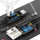 Olesit Adat- és Töltőkábel K191, 150 cm, MicroUSB/USB csatlakozó, 2.4A gyorstöltés, fehér