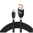 Olesit Adat- és Töltőkábel K192, 150 cm, Lightning/USB csatlakozó, 2.4A gyorstöltés, fekete