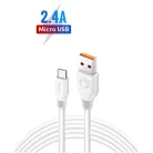 Olesit Adat- és Töltőkábel K193, 150 cm, USB-C/USB típusú, 2.4A gyorstöltés, fehér