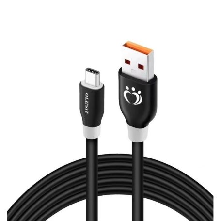 Olesit Adat-és töltőkábel K1971, USB-C/USB típusú, 2.1A gyors töltés, 3 méter, fekete