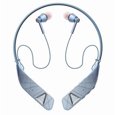   Bluetooth Sport Fülhallgató, beépített mikrofonnal, hangszóróval, VJ097 futáshoz és egyéb sportkhoz, kék