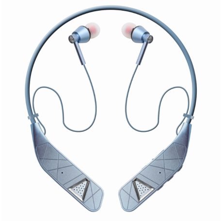 Bluetooth Sport Fülhallgató, beépített mikrofonnal, hangszóróval, VJ097 futáshoz és egyéb sportkhoz, kék