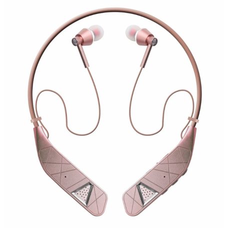 Bluetooth Sport Fülhallgató, beépített mikrofonnal, hangszóróval, VJ097 futáshoz és egyéb sportkhoz, rózsaszín