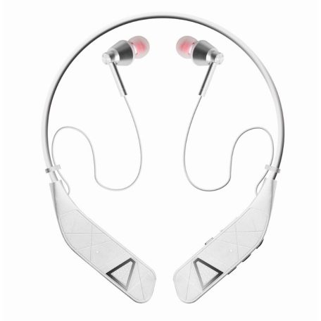Bluetooth Sport Fülhallgató, beépített mikrofonnal, hangszóróval, VJ097 futáshoz és egyéb sportkhoz, fehér