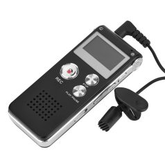   Digitális Diktafon VM85, zajcsökkentés, 8 GB, fekete-ezüstszín, black-silver