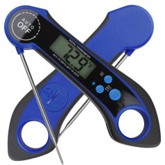   Digitális Ételhőmérő, WDJ210 vízálló -50°C-tól +300°C-ig LCD kijelzővel, sötétkék