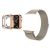 Milanese Loop Apple Watch fém szíj és képernyővédő tok, 38mm kijelzőjű okosórákhoz, rosegold