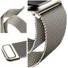 Milanese Loop Apple Watch fém szíj és képernyővédő tok, 38mm kijelzőjű okosórákhoz, rosegold