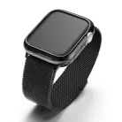 Milanese Loop Apple Watch fém szíj és képernyővédő tok, 38mm kijelzőjű okosórákhoz, rosegold