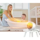 Hordozható Mikro Ventilátoros PTC Fűtőtest, automatikus PTC fűtés szabályozás, 250W/500W fűtési teljesítmény, fehér