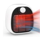 Hordozható Mini hősugárzó, PTC Fűtőtest, 3 különböző fokozattal, 650W/1000W állítható fűtési teljesítmény, fehér