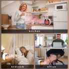 Hordozható Mini hősugárzó, PTC Fűtőtest, 3 különböző fokozattal, 650W/1000W állítható fűtési teljesítmény, fehér