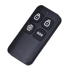   Univerzális Távirányító, 433MHz, 4 gomb, intelligens riasztó és okosotthon rendszerhez, fekete