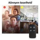 Univerzális Távirányító, 433MHz, 4 gomb, intelligens riasztó és okosotthon rendszerhez, fekete