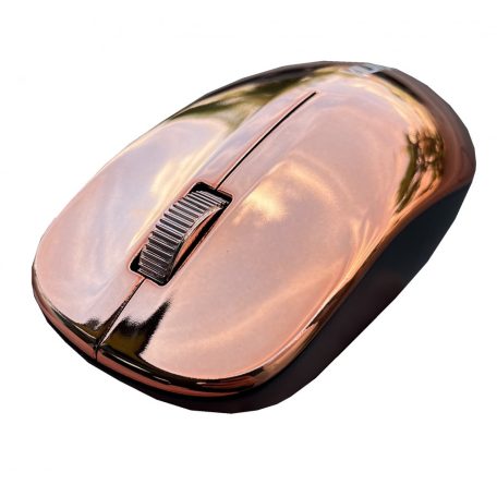 Vezeték nélküli optikai egér 33Q1, újratölthető akkumulátorral, 2.4GHz,1600dpi, Rose Pink/Inox