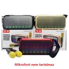 Hordozható Hangszóró, Bluetooth hangfal, USB input, MicroSD kártya olvasó, Piros