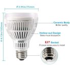 Növénynevelő Lámpa SANSI, 15W, DE27 Ø7.5cm 34xLED-es meleg fehér fényű