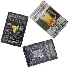 Vintage Dekor Fémtáblák